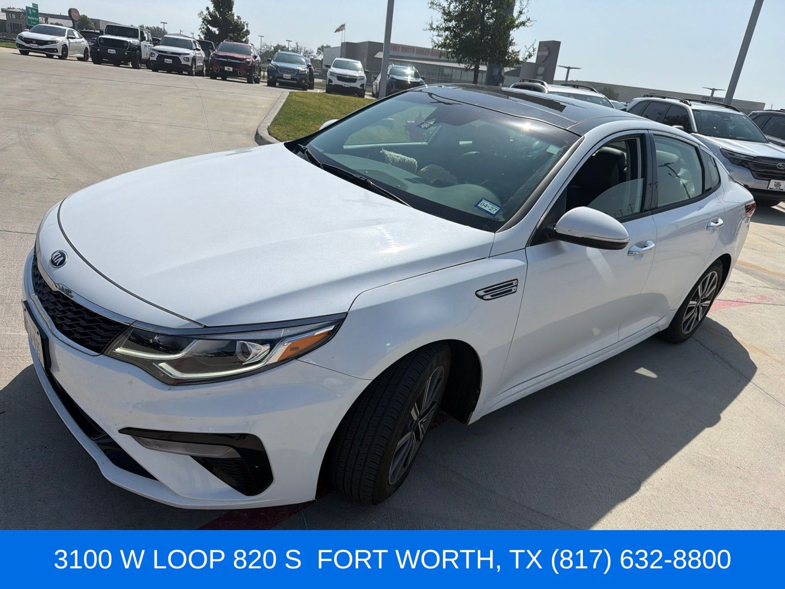 Snow White Pearl 2020 Kia Optima Sedan Front-Wheel Drive 7-Speed Automatic