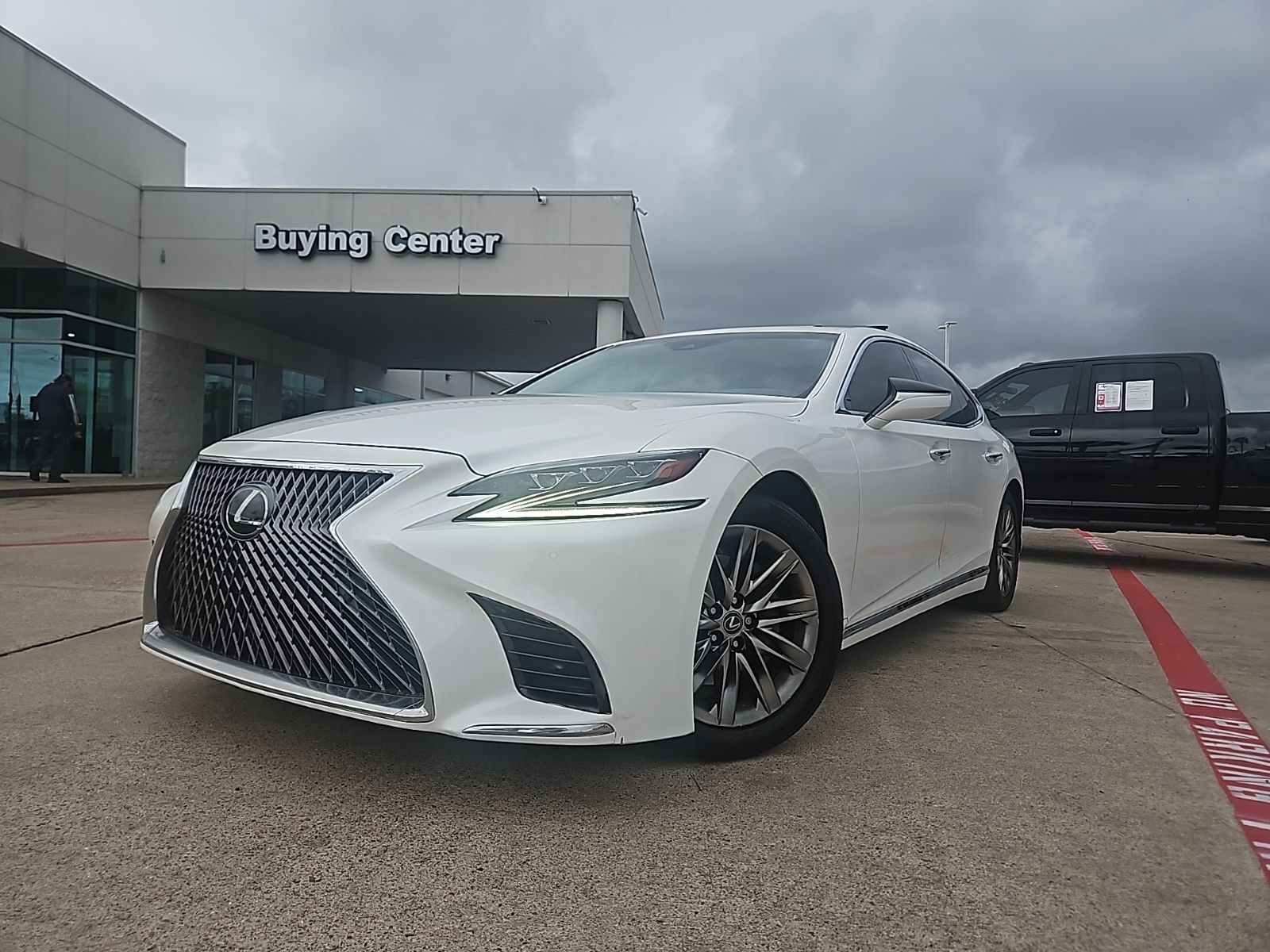 White Pearl 2018 Lexus LS 500 RWD Sedan Rear-Wheel Drive Automatic