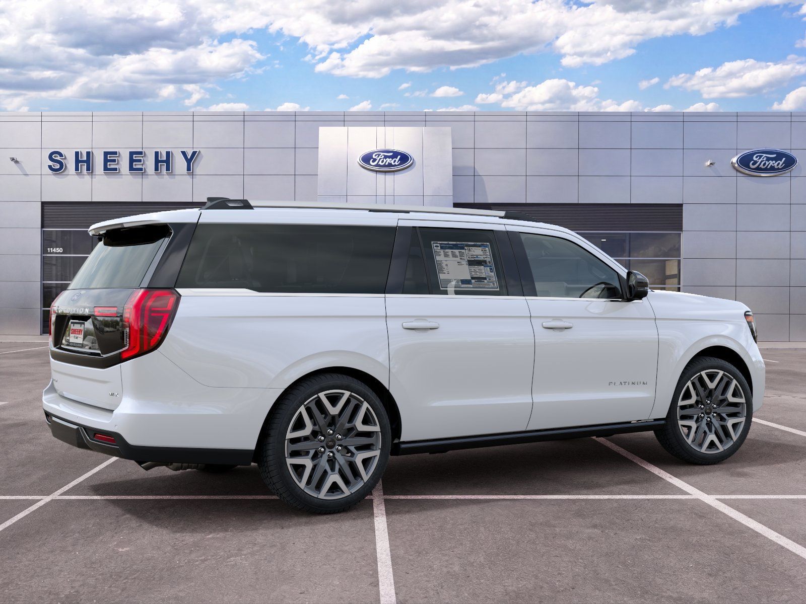 New 2027 Star White Metallic Tri-Coat Ford Platinum image 7