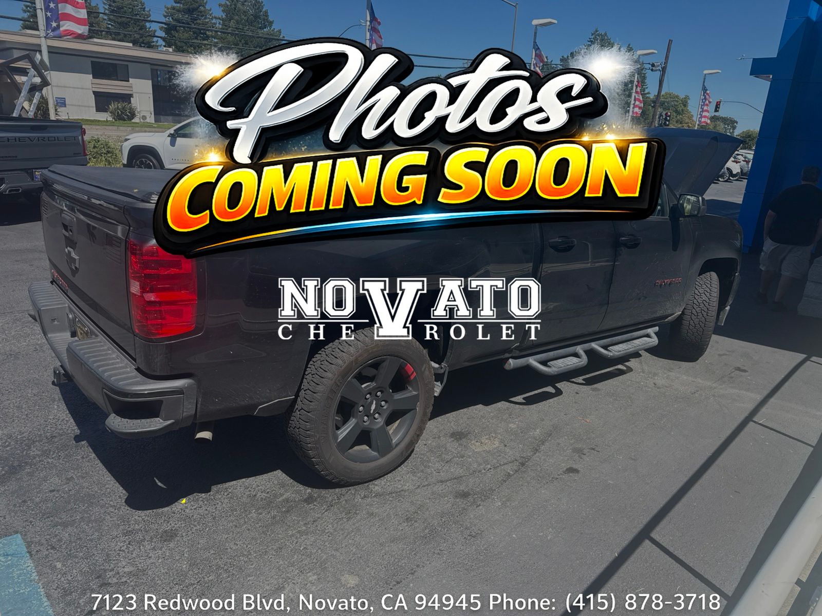 Black 2017 Chevrolet Silverado 1500 Pickup Truck Four-Wheel Drive 6-Speed Automatic Overdrive