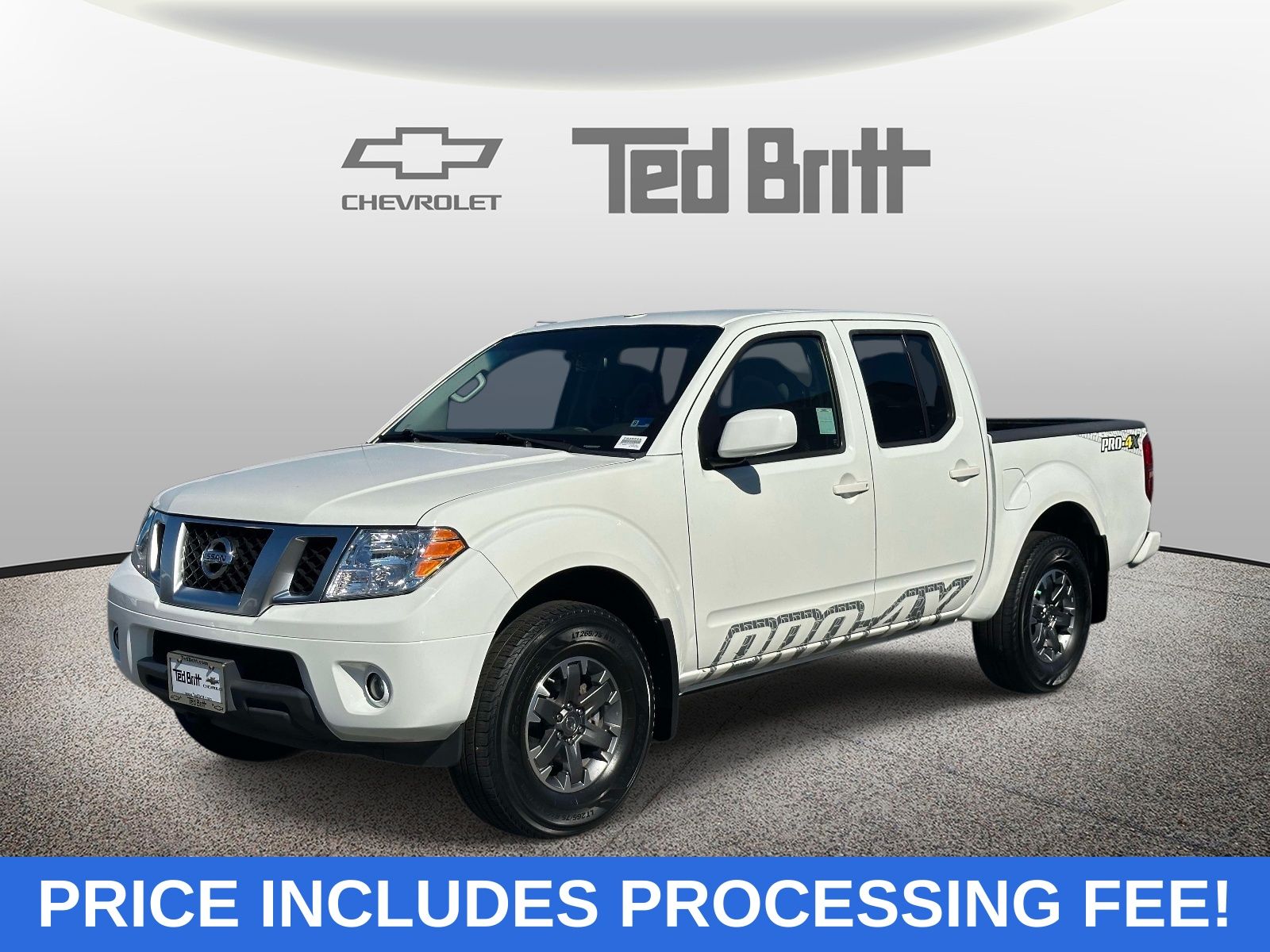 Glacier White 2016 Nissan Frontier Pickup Truck Four-Wheel Drive 5-Speed Automatic Overdrive