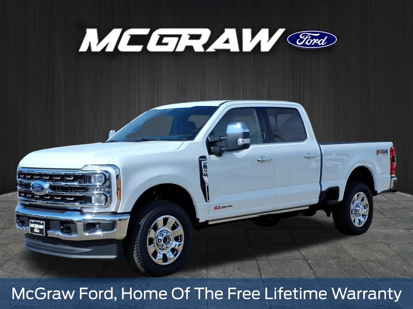 White Metallic 2026 Ford F-250 Super Duty Pickup Truck Four-Wheel Drive Automatic