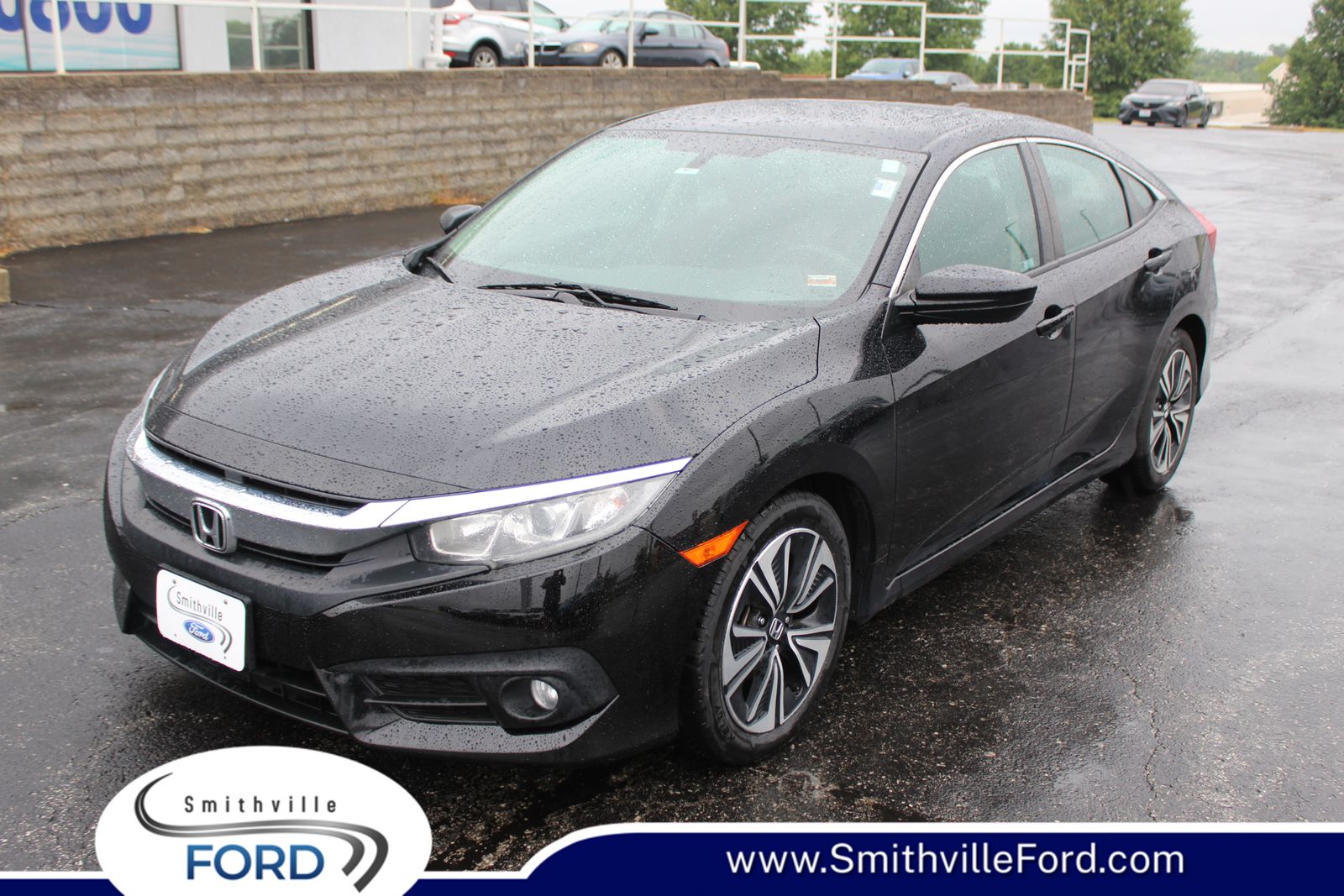 Crystal Black Pearl 2018 Honda Civic Sedan Front-Wheel Drive 6-Speed Manual