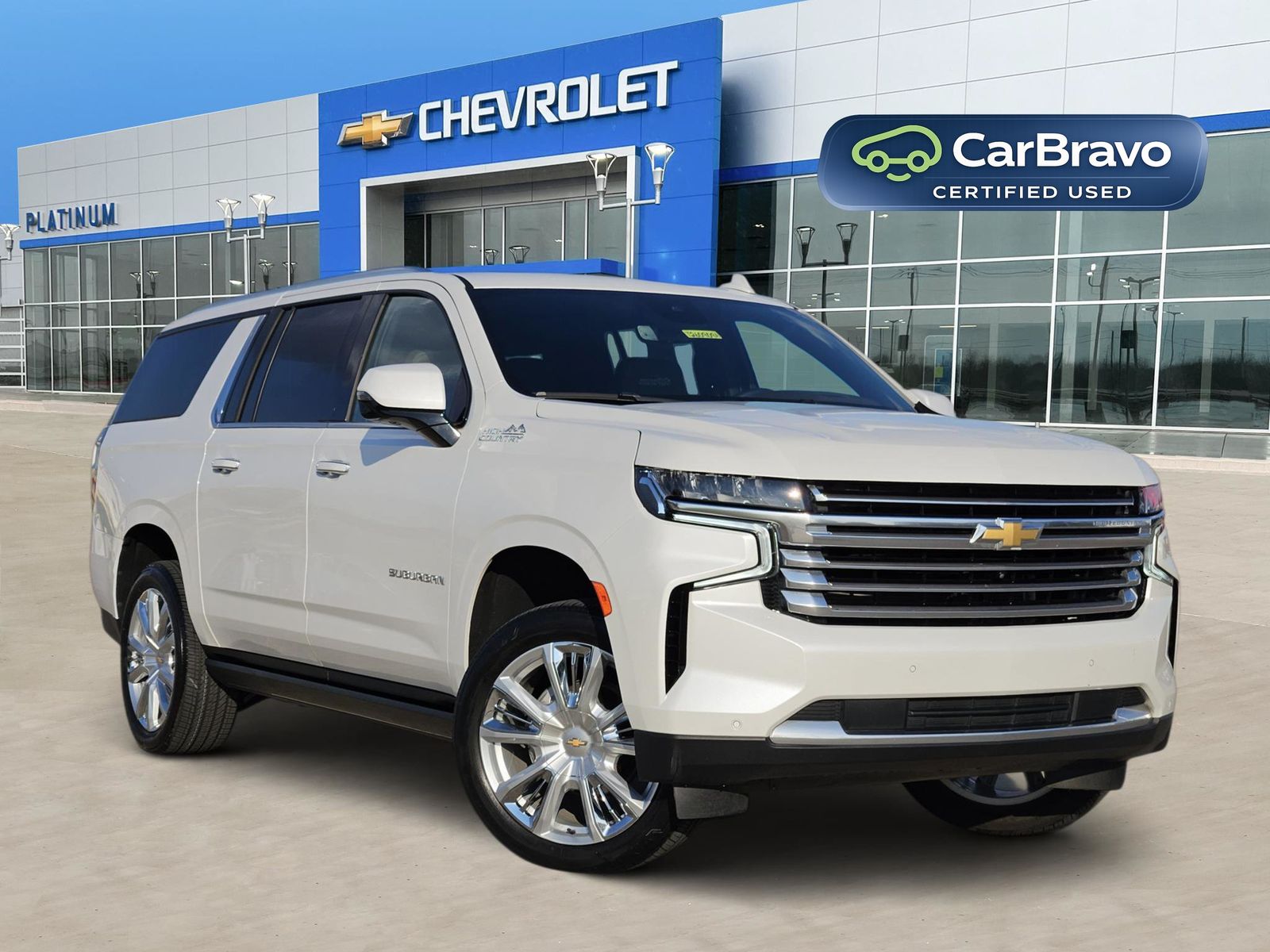 White (Iridescent Pearl Tricoat) 2023 Chevrolet Suburban SUV / Crossover Four-Wheel Drive 