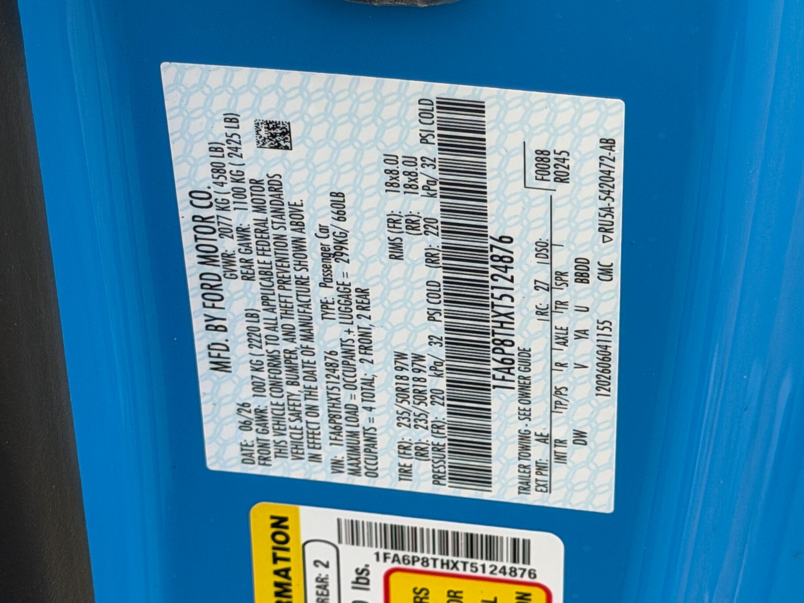 New 2026 Grabber Blue Metallic Ford EcoBoost image 36