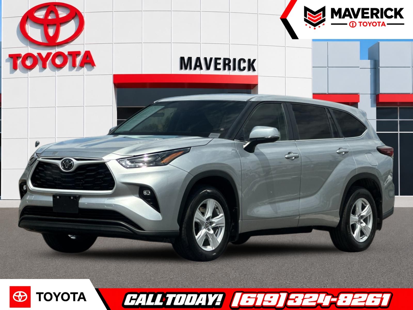 Celestial Silver Metallic 2025 Toyota Highlander SUV / Crossover All-Wheel Drive 8-Speed Automatic