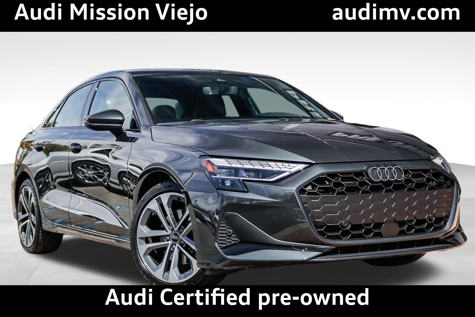 Manhattan Gray Metallic 2025 Audi A3 quattro Premium 40 TFSI Sedan All-Wheel Drive 7-Speed Automatic