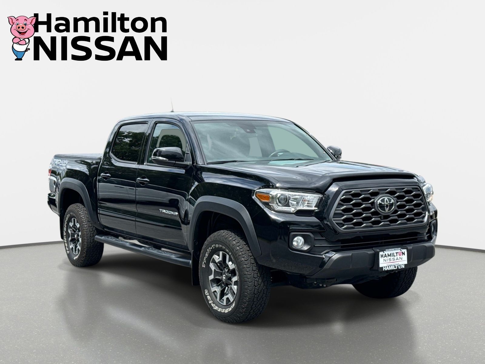 Midnight Black Metallic 2021 Toyota Tacoma Pickup Truck Four-Wheel Drive 6-Speed Automatic