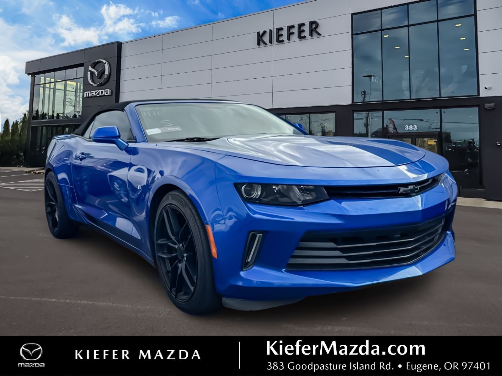 Hyper Blue Metallic 2016 Chevrolet Camaro Convertible Rear-Wheel Drive 6-Speed Manual