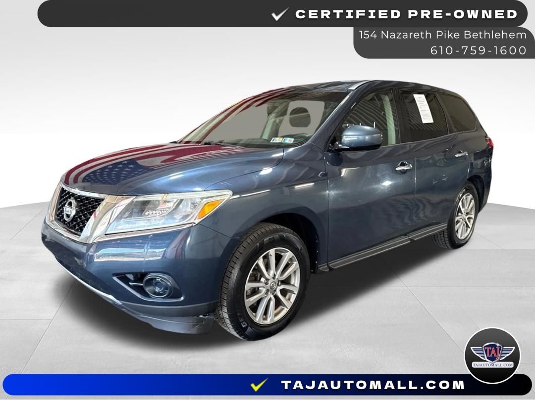 Arctic Blue 2014 Nissan Pathfinder SUV / Crossover Front-Wheel Drive Continuously Variable Transmission