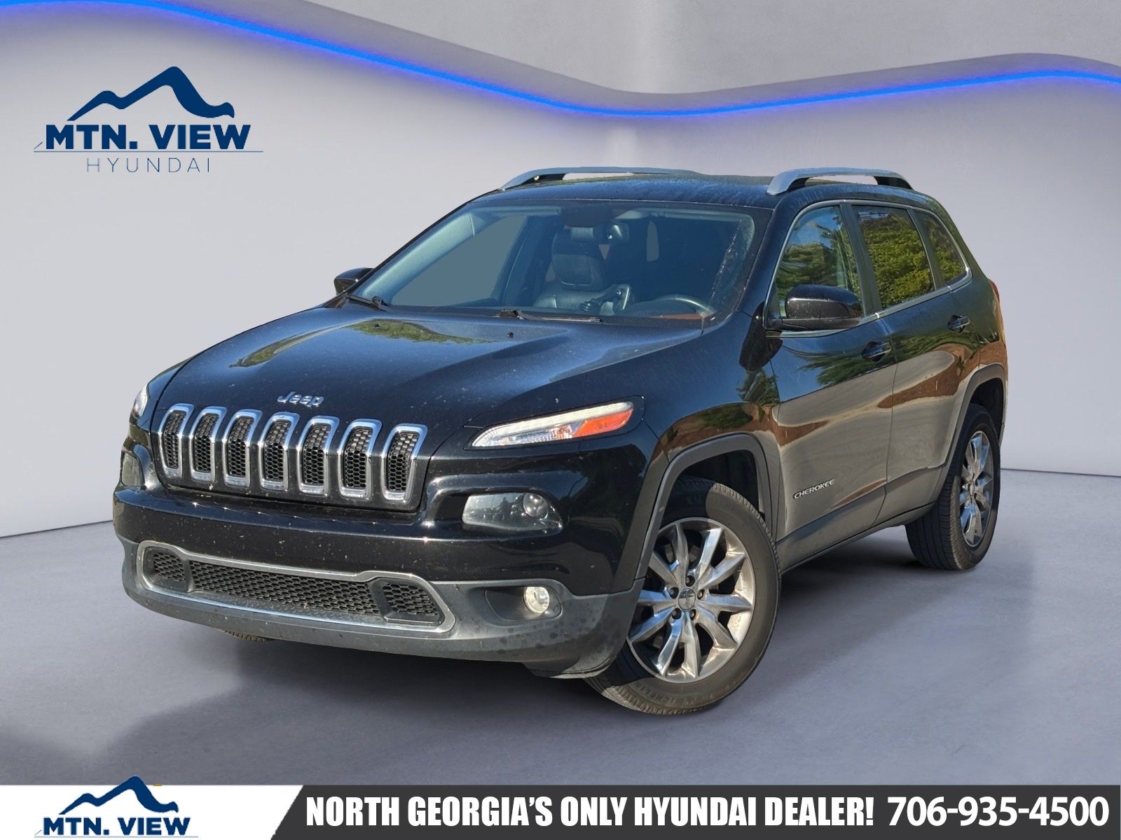 Brilliant Black Crystal Pearlcoat 2016 Jeep Cherokee Limited 4WD SUV / Crossover Four-Wheel Drive 9-Speed Automatic
