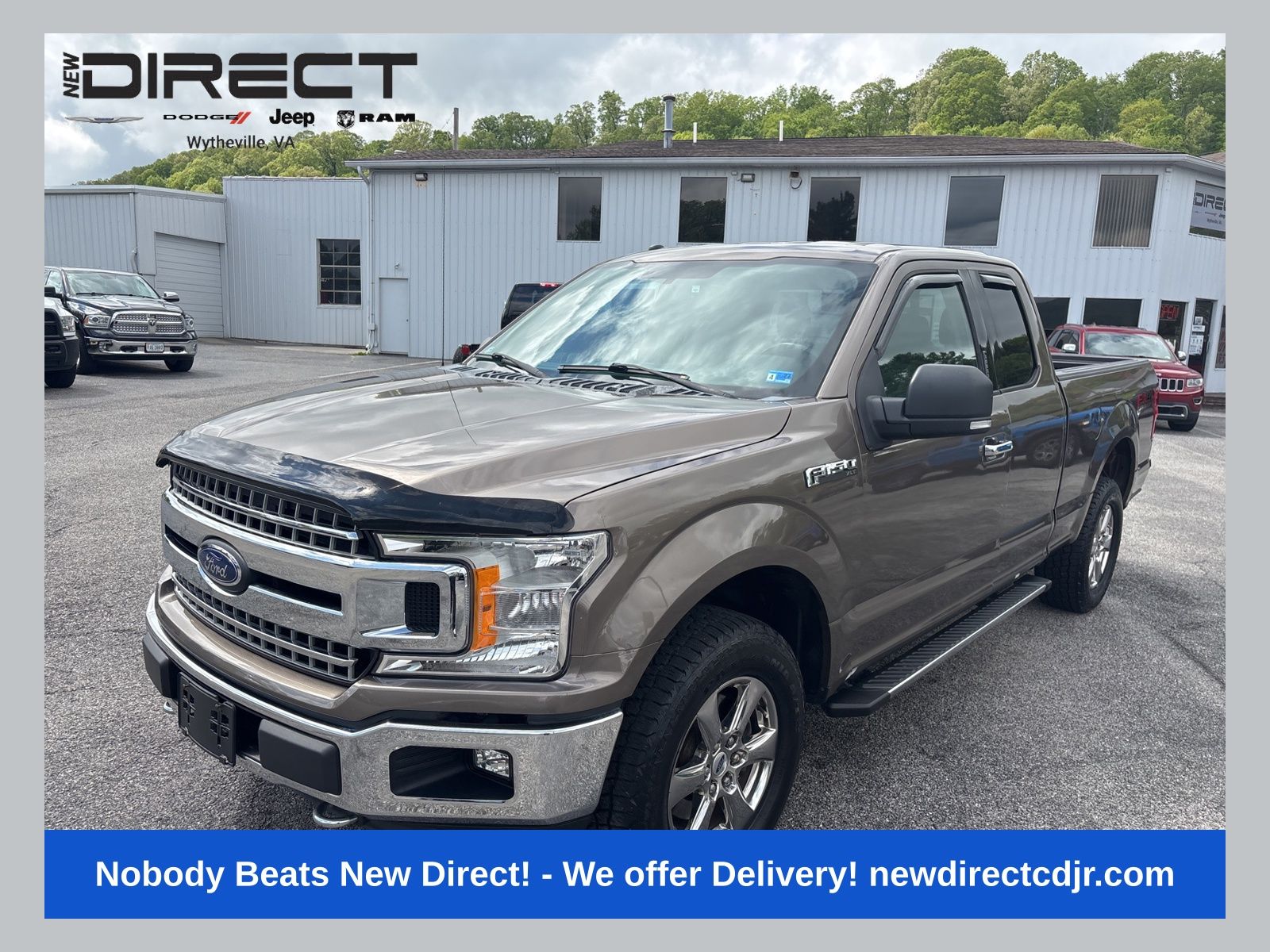 Stone Gray 2018 Ford F-150 Pickup Truck Four-Wheel Drive Automatic