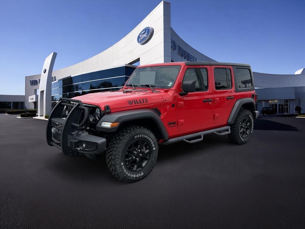 Firecracker Red Clearcoat 2021 Jeep Wrangler Unlimited Willys 4WD SUV / Crossover Four-Wheel Drive 8-Speed Automatic
