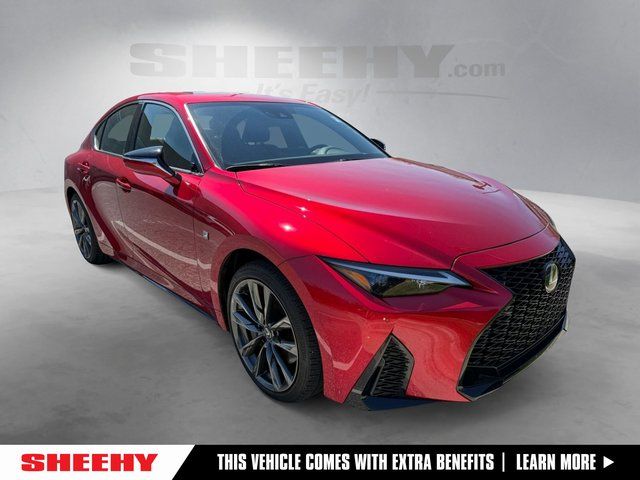 Infrared 2024 Lexus IS 350 F Sport AWD Sedan All-Wheel Drive 6-Speed Automatic