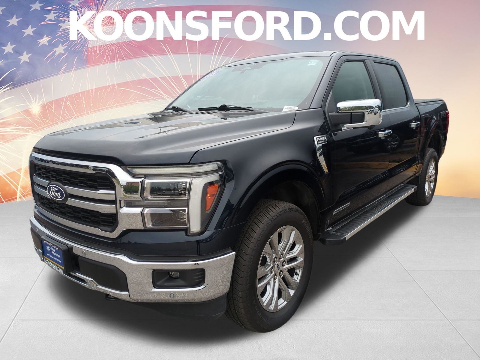 Blue Metallic 2025 Ford F-150 Pickup Truck Four-Wheel Drive Automatic