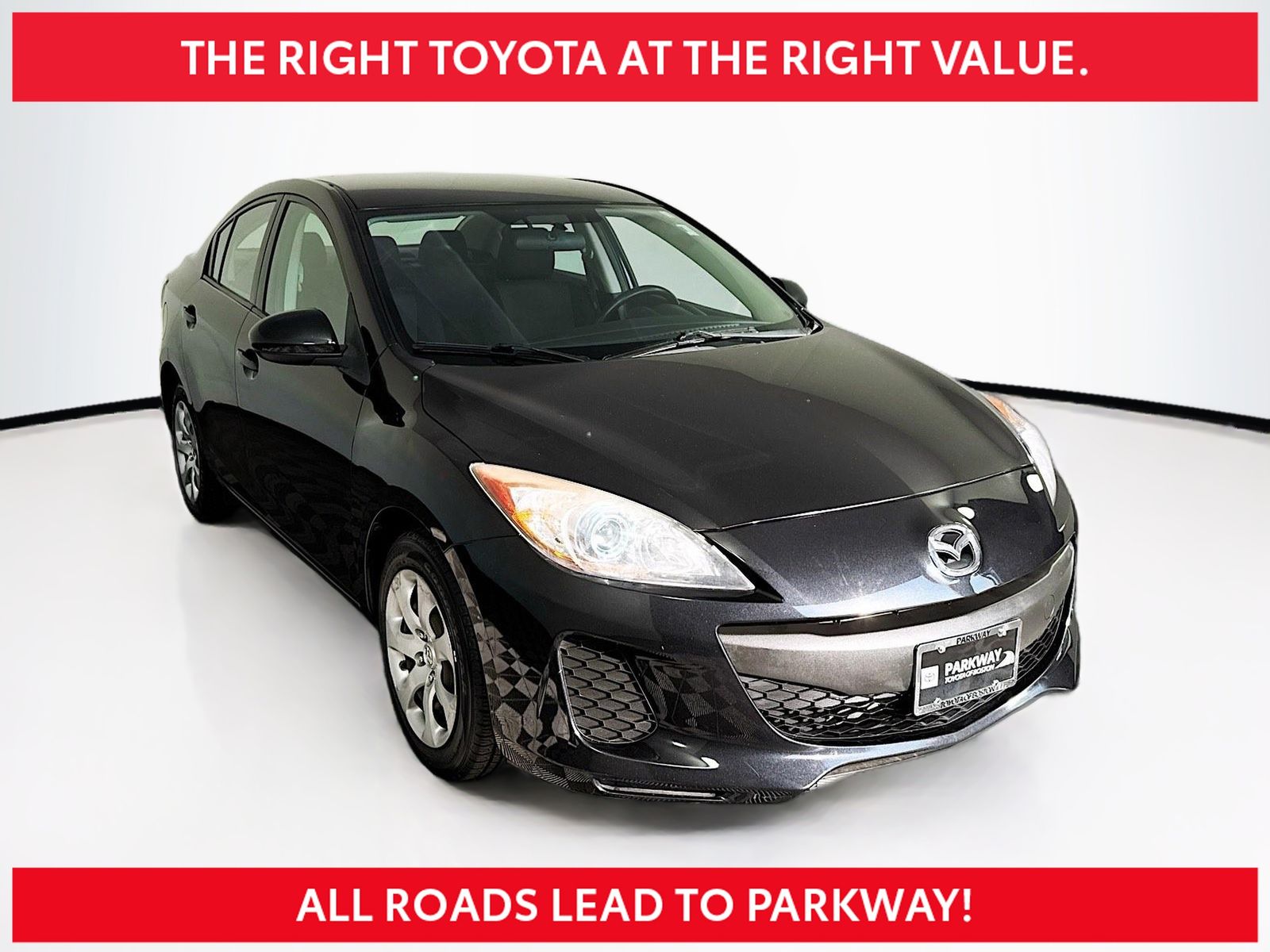 Black Mica 2013 Mazda MAZDA3 Sedan Front-Wheel Drive 6-Speed Automatic