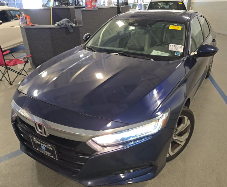 Blue 2019 Honda Accord Sedan Front-Wheel Drive Continuously Variable Transmission