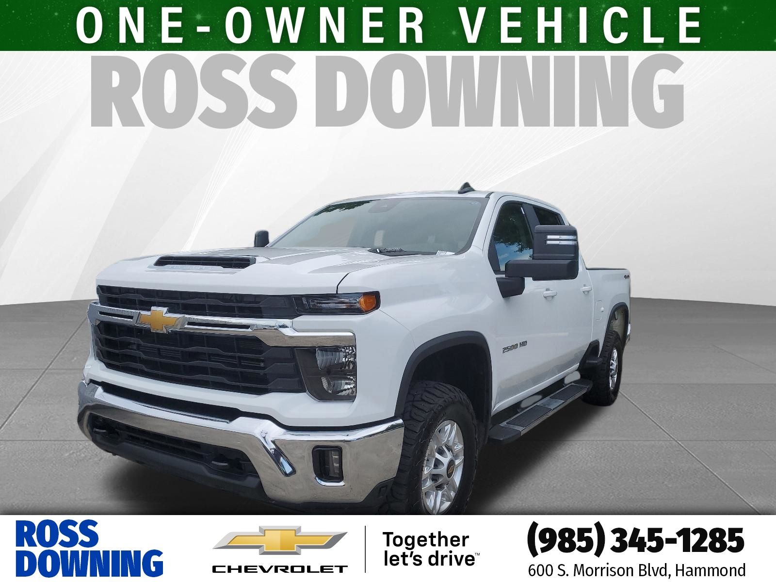 2025 Chevrolet Silverado 2500HD LT White at Supreme Chevrolet of Gonzales