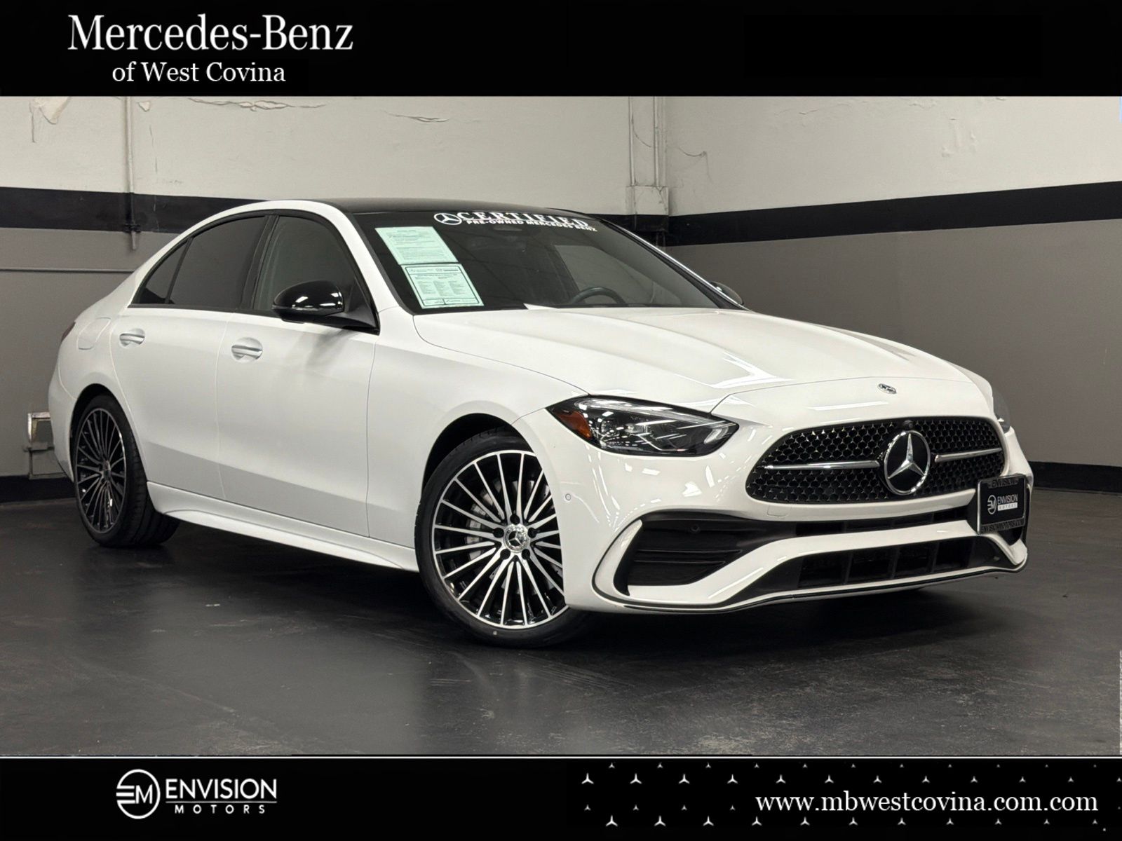Polar White 2024 Mercedes-Benz C-Class C 300 RWD Sedan Rear-Wheel Drive 9-Speed Automatic