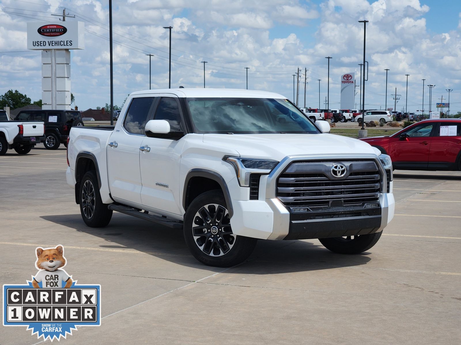 White (Wind Chill Pearl) 2024 Toyota Tundra Limited CrewMax Cab 4WD Pickup Truck Four-Wheel Drive Automatic