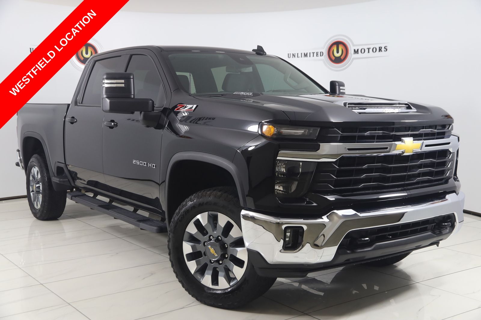 Black 2024 Chevrolet Silverado 2500HD Pickup Truck Four-Wheel Drive Automatic