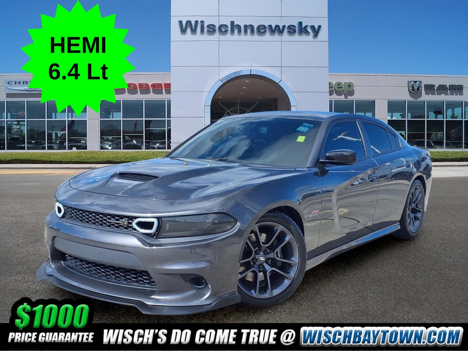 Gray (Granite Crystal Metallic Clearcoat) 2023 Dodge Charger Sedan Rear-Wheel Drive 8-Speed Automatic