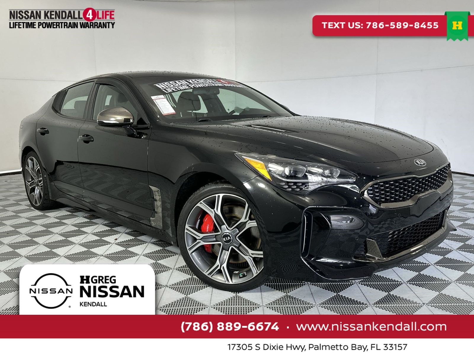 Aurora Black 2021 Kia Stinger Sedan Rear-Wheel Drive 8-Speed Automatic
