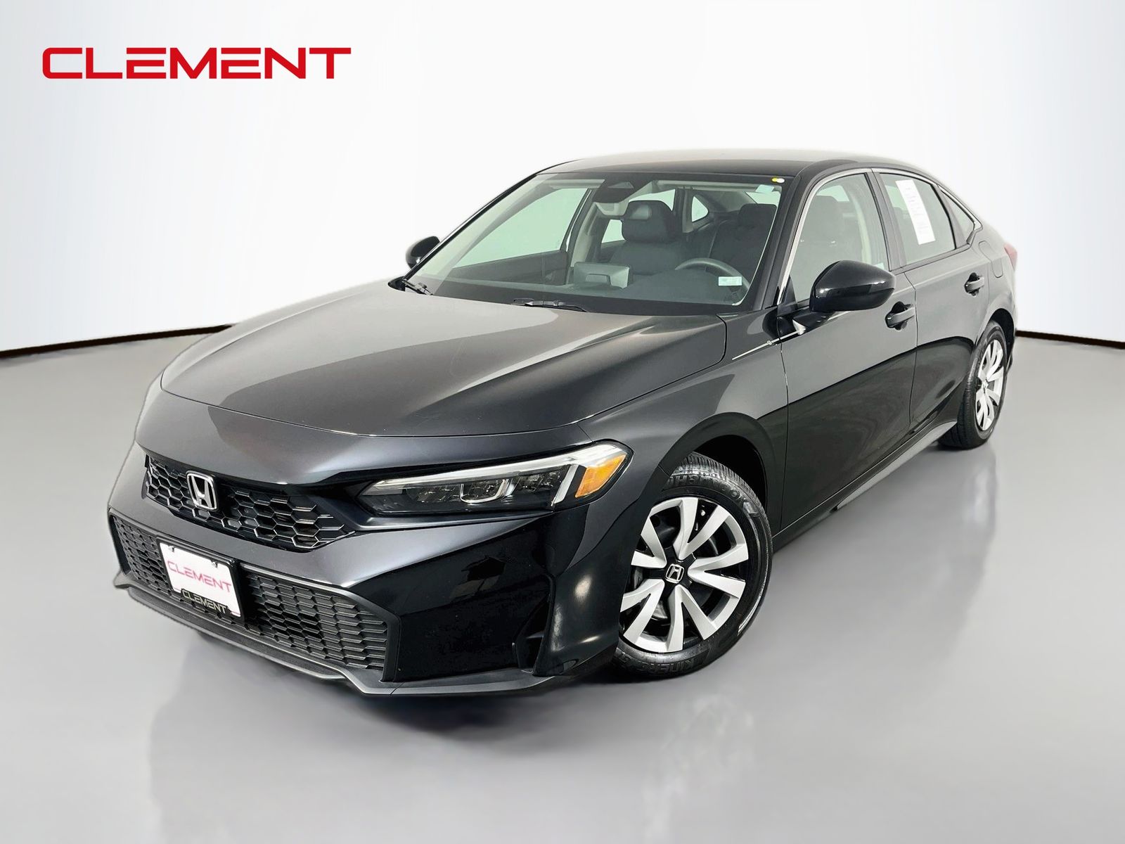 Black 2026 Honda Civic Sedan Front-Wheel Drive Continuously Variable Transmission