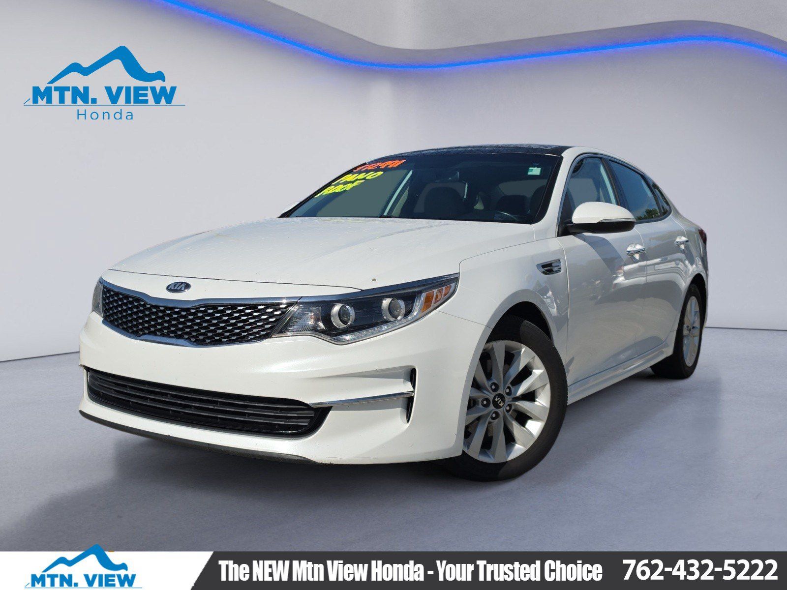 Snow White Pearl 2016 Kia Optima Sedan Front-Wheel Drive 6-Speed Automatic