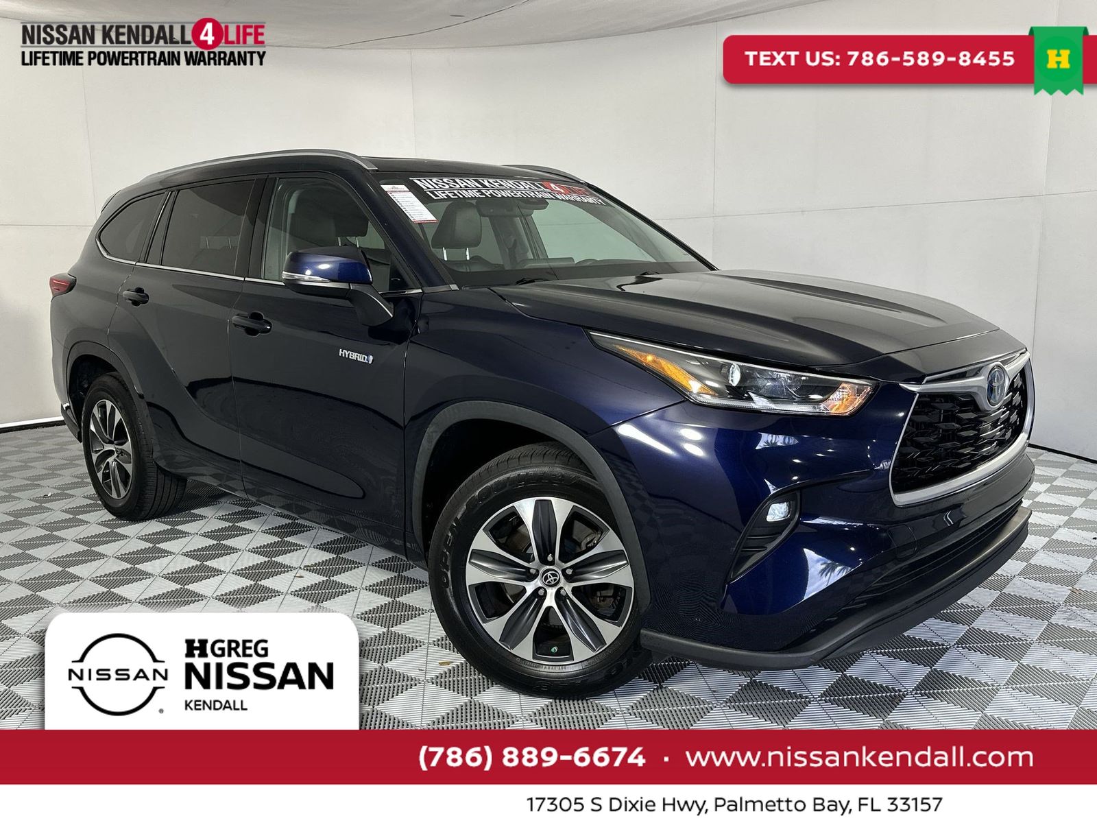 2021 Toyota Highlander Hybrid Azul (Blueprint) SUV/Crossover Tracción delantera Transmisión variable continua
