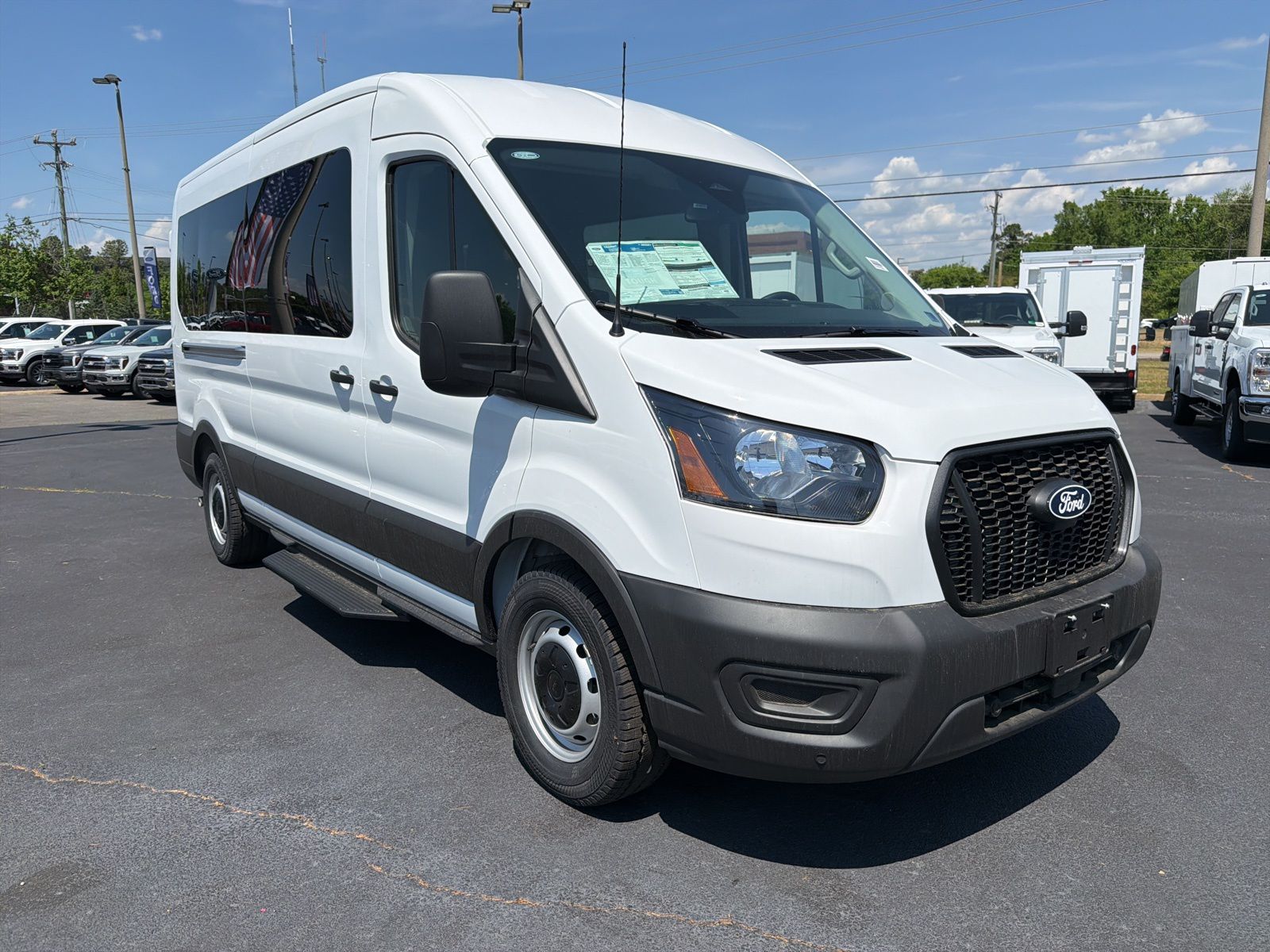 New 2026 White Ford Mid Roof 15-Passenger Van image 4