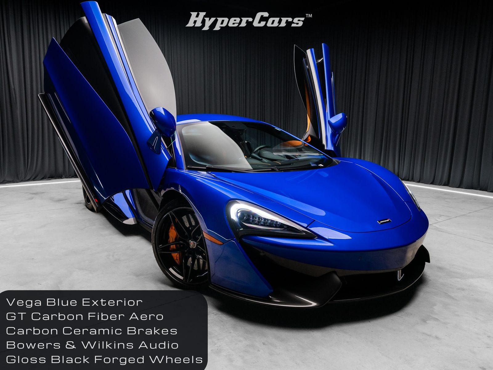 Blue 2017 McLaren 570S Coupe Coupe Rear-Wheel Drive 7-Speed Automatic