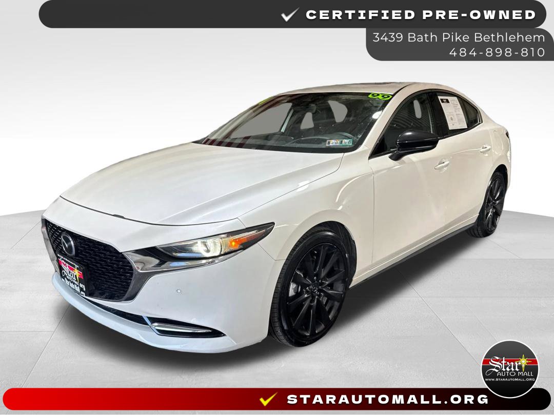Snowflake White Pearl 2021 Mazda MAZDA3 Sedan All-Wheel Drive 6-Speed Automatic