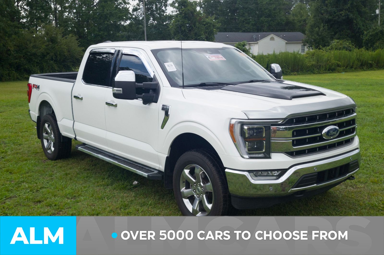 Used 2022 Star White Metallic Tri-Coat Ford Lariat image 2