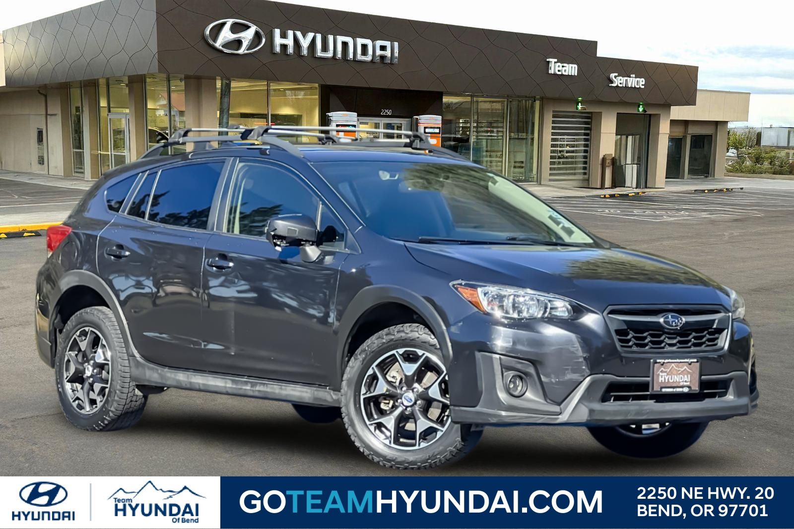 Dark Gray Metallic 2018 Subaru Crosstrek Premium SUV / Crossover All-Wheel Drive Continuously Variable Transmission