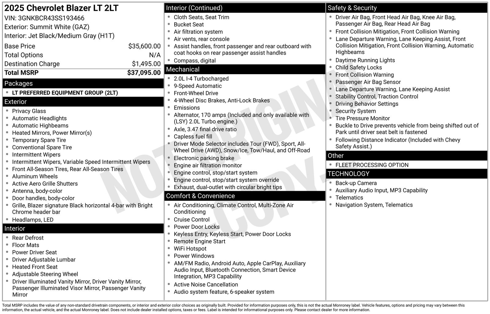 Used Car 2025 Chevrolet Blazer  Lt For Sale Under $30,000 In Austin, Texas