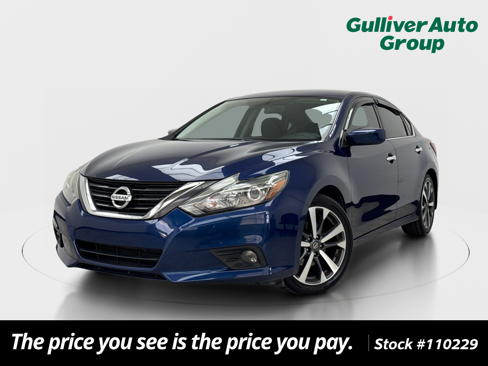 Deep Blue Pearl 2017 Nissan Altima Sedan Front-Wheel Drive Continuously Variable Transmission