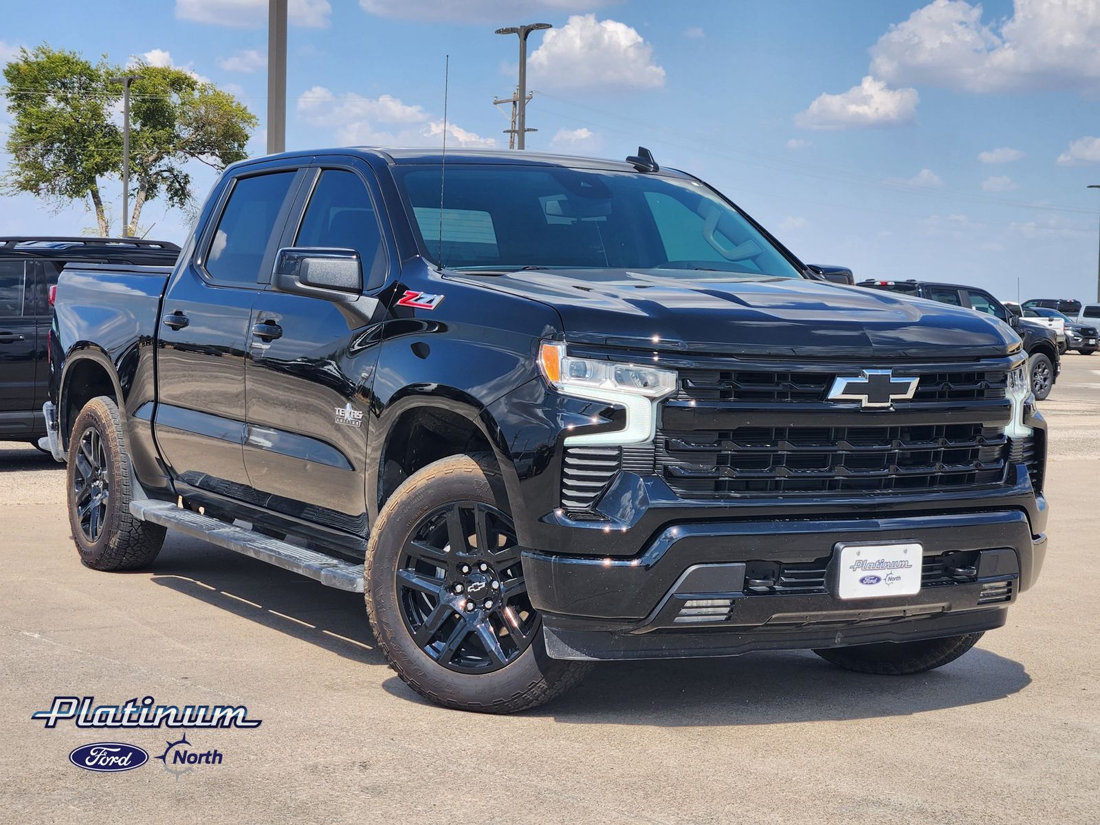 Black 2025 Chevrolet Silverado 1500 Pickup Truck Four-Wheel Drive Automatic