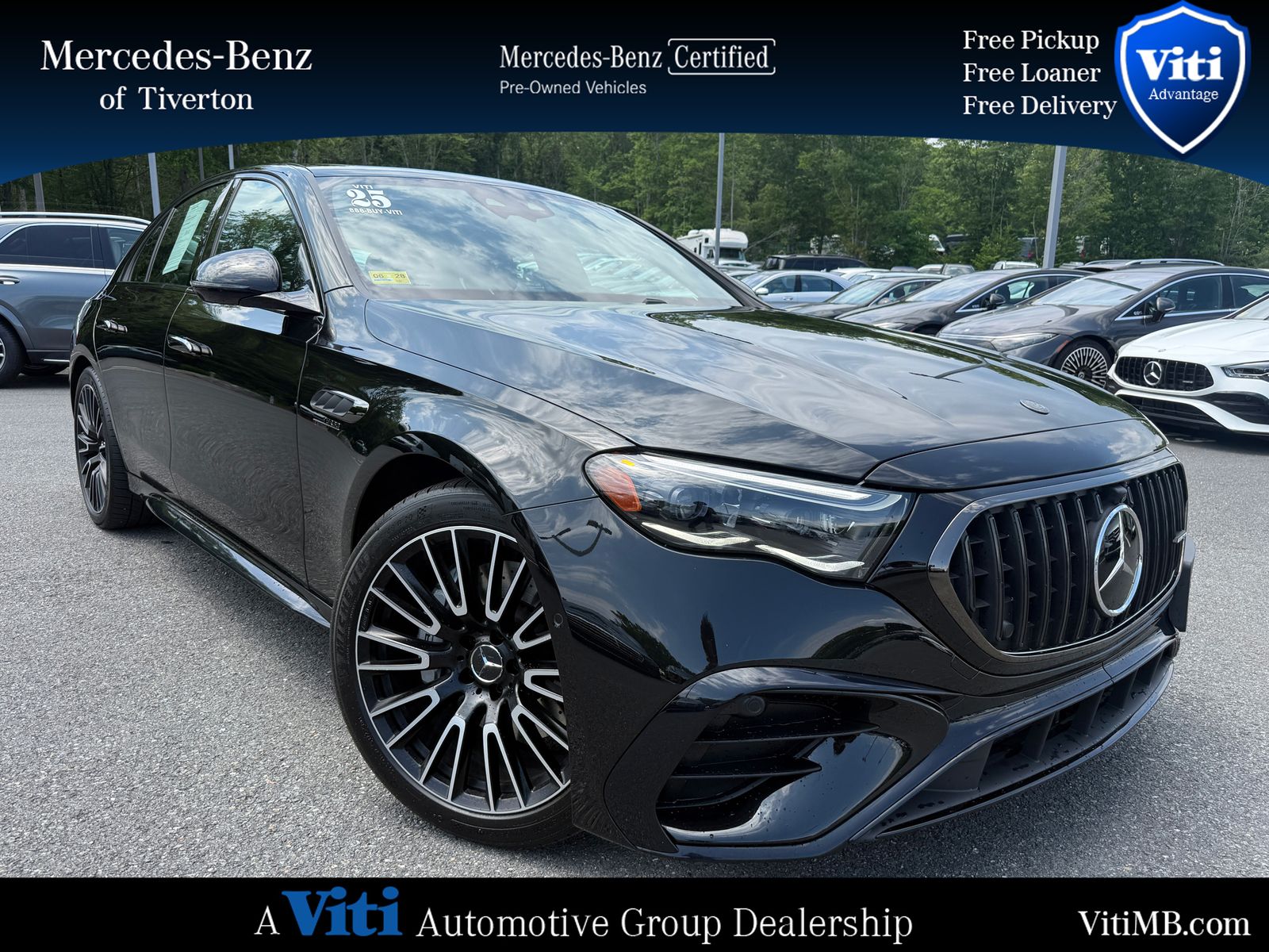 Obsidian Black Metallic 2025 Mercedes-Benz E-Class AMG E 53 Hybrid 4MATIC+ Sedan All-Wheel Drive 9-Speed Automatic