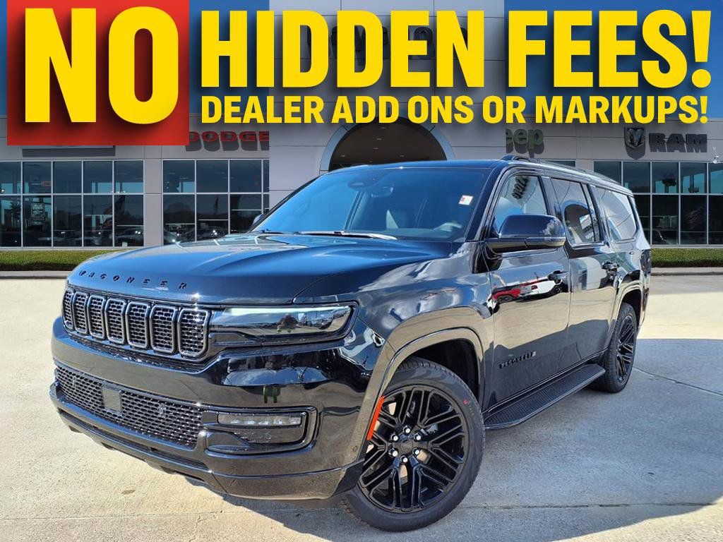 Diamond Black Crystal Pearlcoat 2025 Jeep Wagoneer L Series II 4WD SUV / Crossover Four-Wheel Drive 8-Speed Automatic