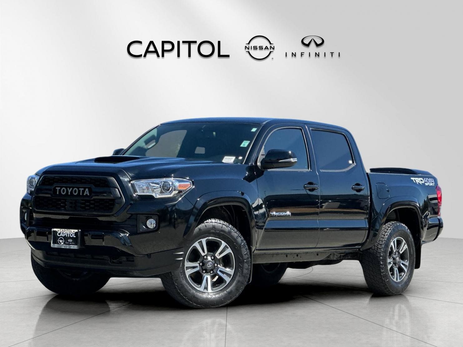 Black 2016 Toyota Tacoma Pickup Truck Four-Wheel Drive 6-Speed Automatic