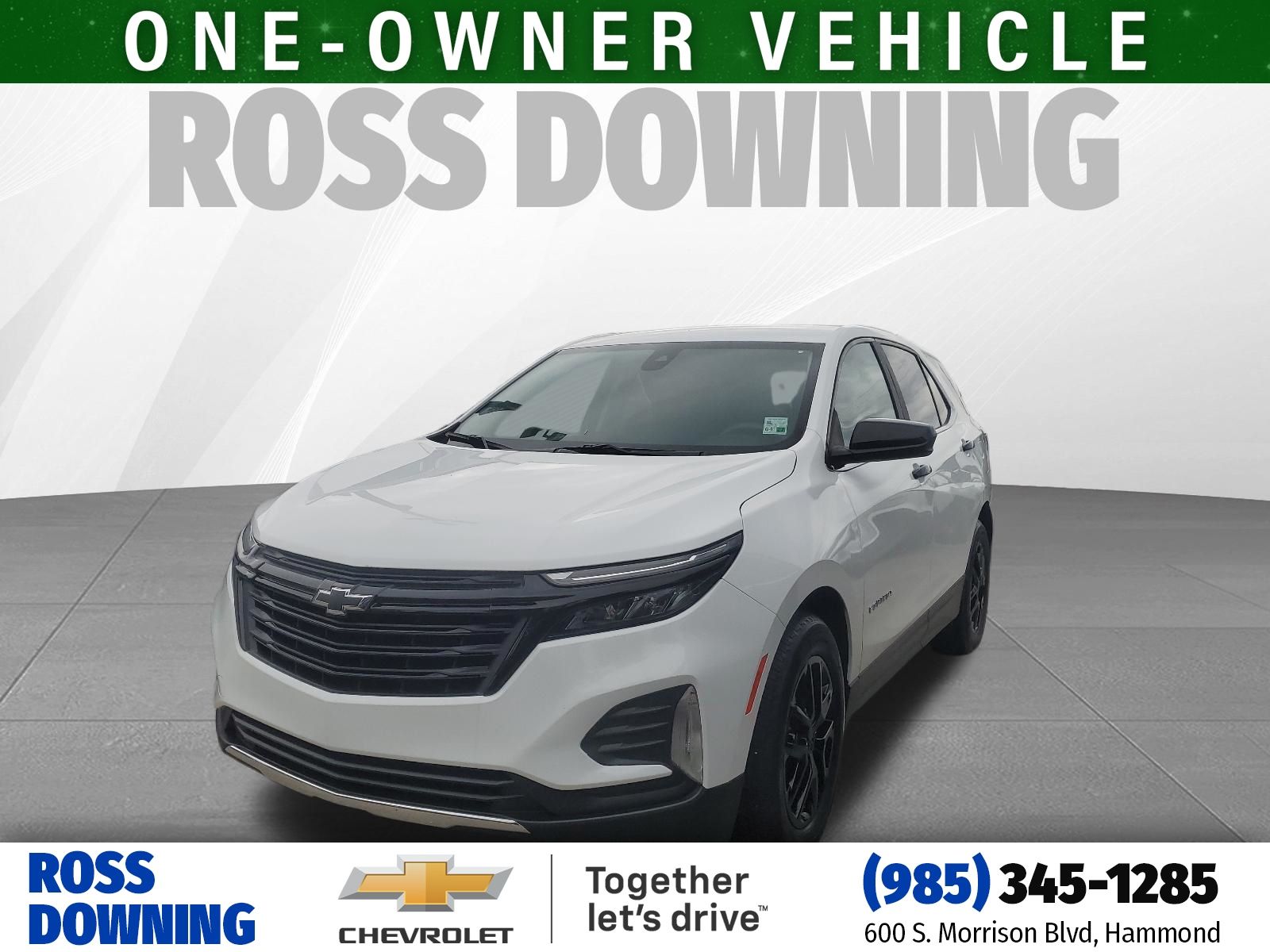 2023 Chevrolet Equinox LT White at Supreme Chevrolet of Gonzales