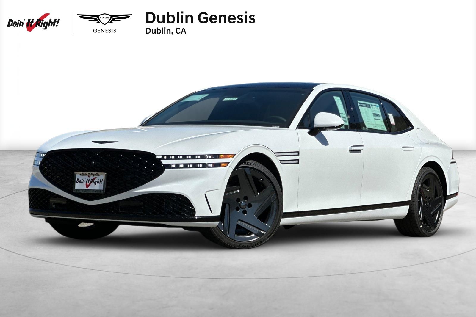 White 2026 Genesis G90 3.5T e-Supercharger Black AWD Sedan All-Wheel Drive 8-Speed Automatic