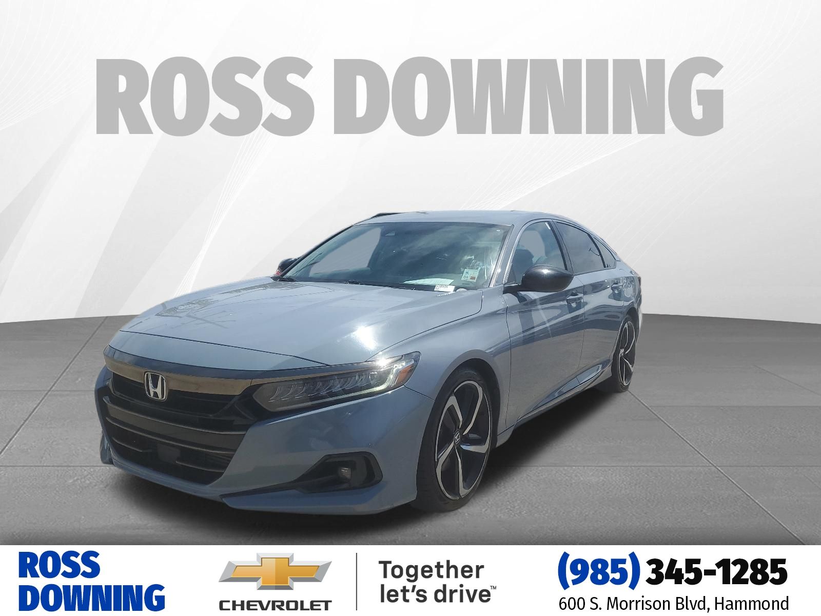 Gray 2021 Honda Accord Sport Special Edition FWD Sedan Front-Wheel Drive Continuously Variable Transmission