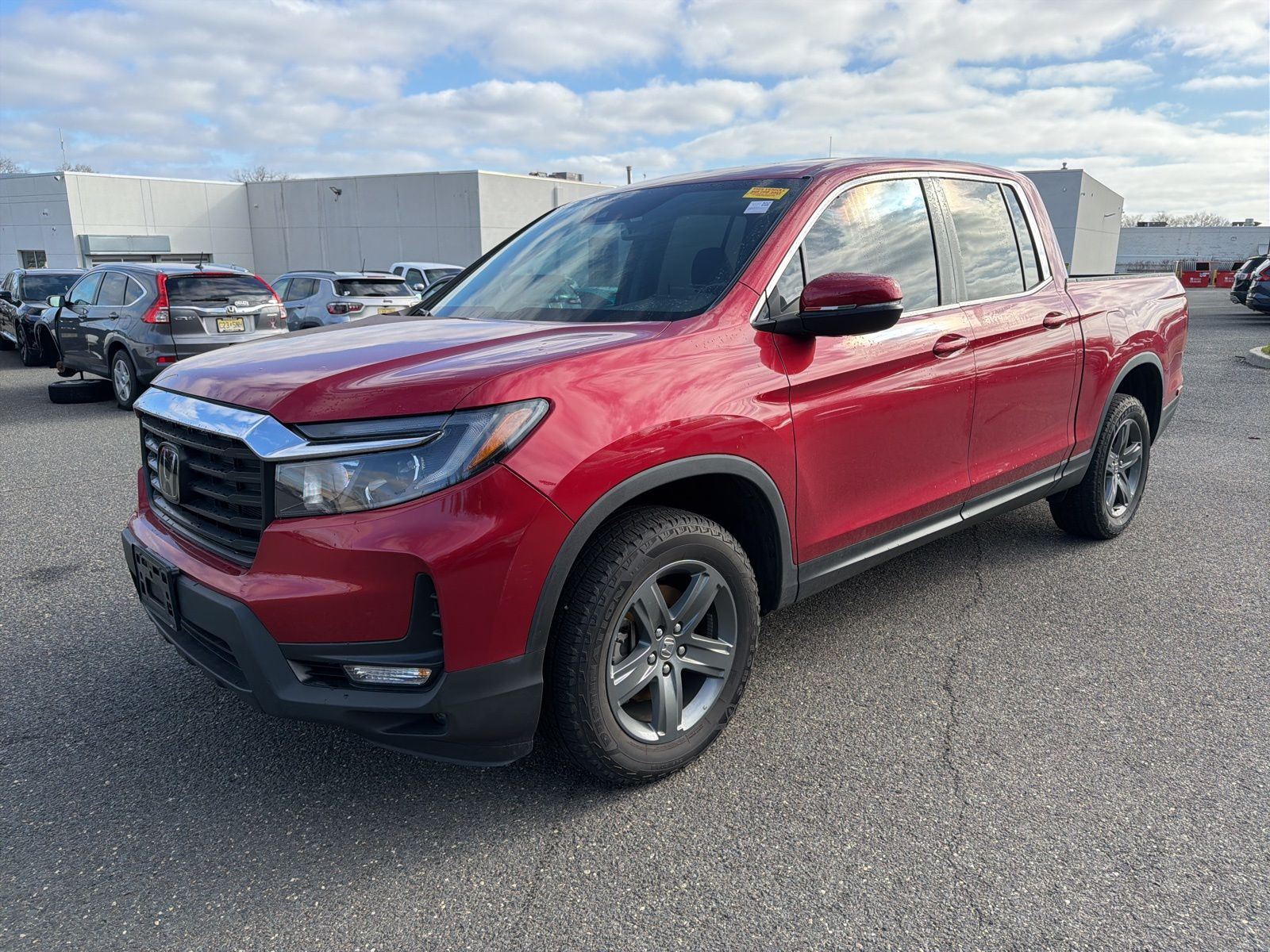Red 2023 Honda Ridgeline RTL AWD Pickup Truck All-Wheel Drive 9-Speed Automatic