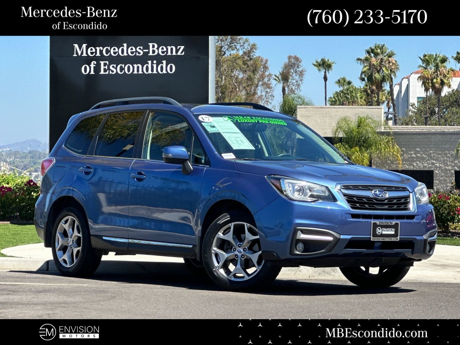 Quartz Blue 2017 Subaru Forester SUV / Crossover All-Wheel Drive Continuously Variable Transmission