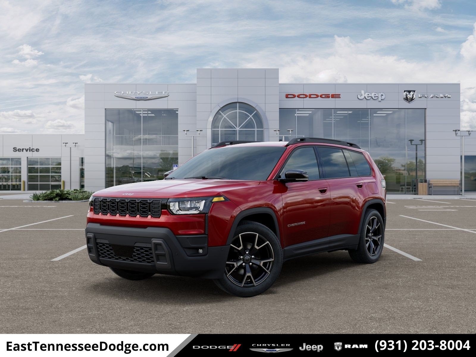 Red Hot Pearlcoat 2026 Jeep Cherokee Overland 4WD SUV / Crossover Four-Wheel Drive Automatic