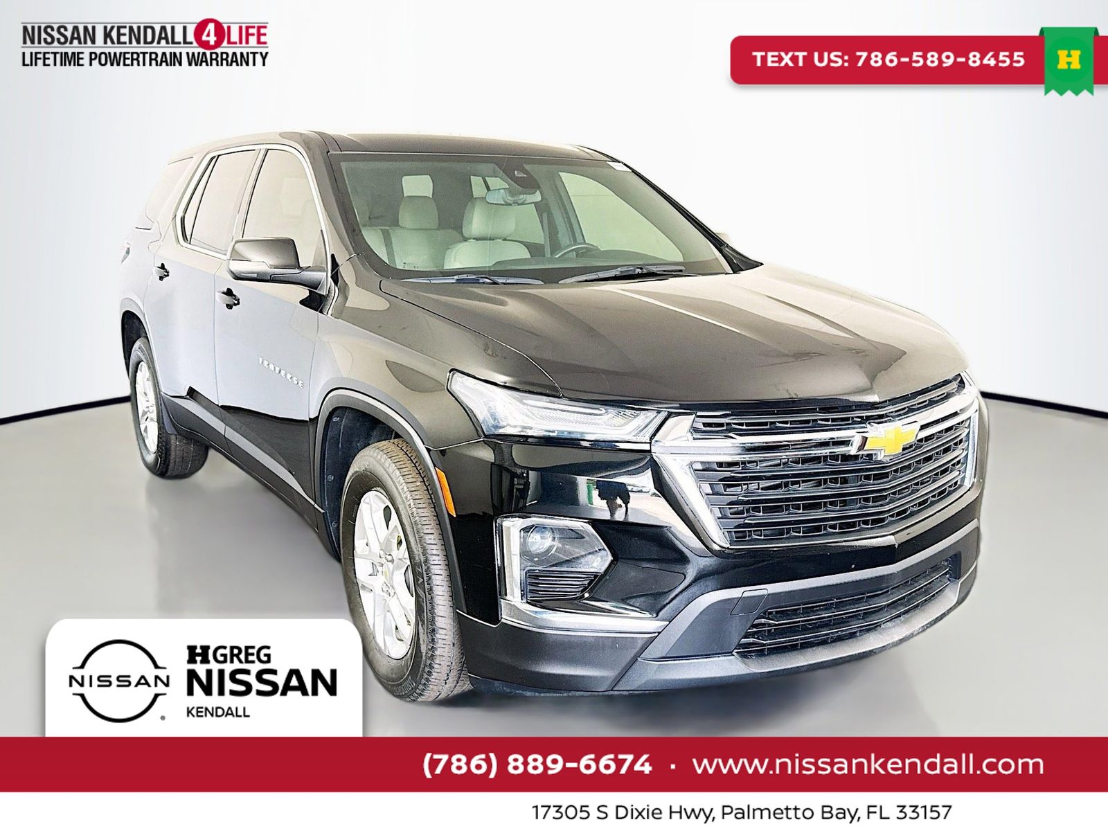 Mosaic Black Metallic 2023 Chevrolet Traverse LS FWD SUV / Crossover Front-Wheel Drive Automatic