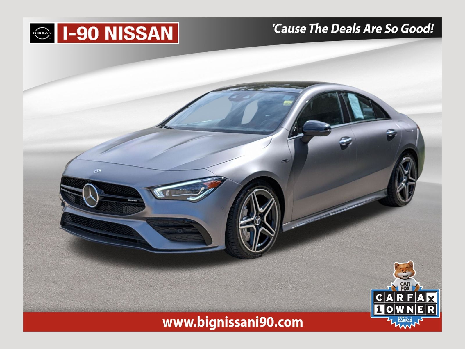 MANUFAKTUR Mountain Gray Magno 2022 Mercedes-Benz CLA AMG CLA 35 4MATIC Coupe All-Wheel Drive 7-Speed Automatic