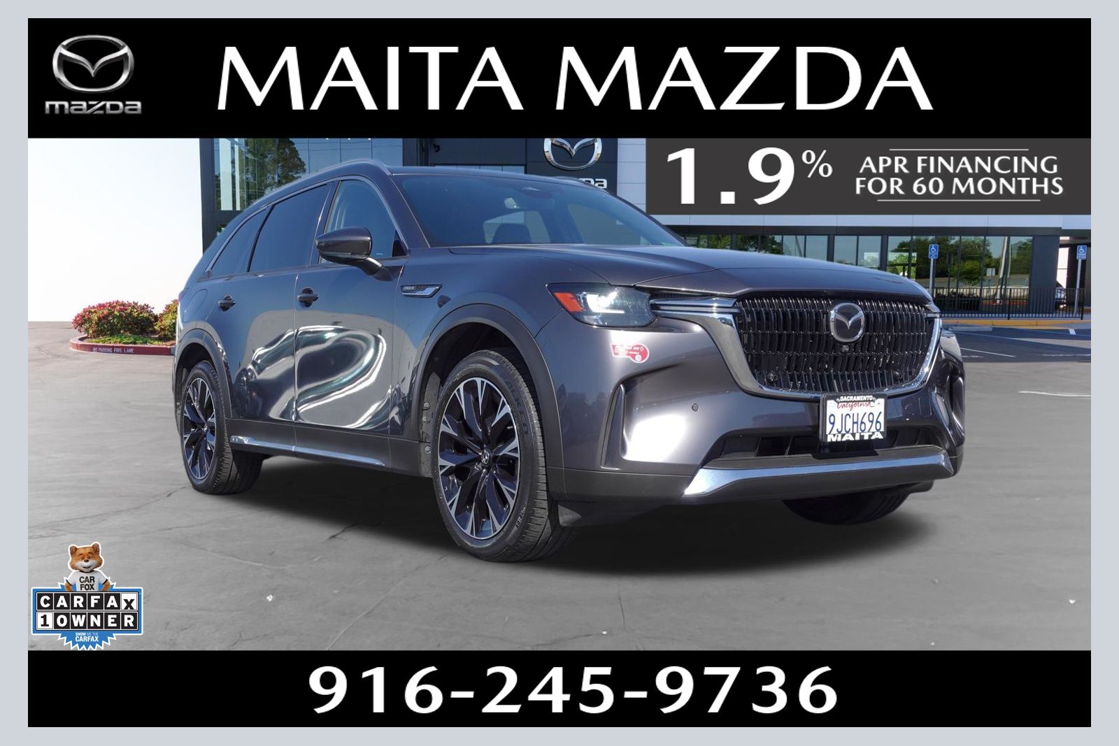 Machine Gray Metallic 2024 Mazda CX-90 PHEV Premium Plus AWD SUV / Crossover All-Wheel Drive 8-Speed Automatic